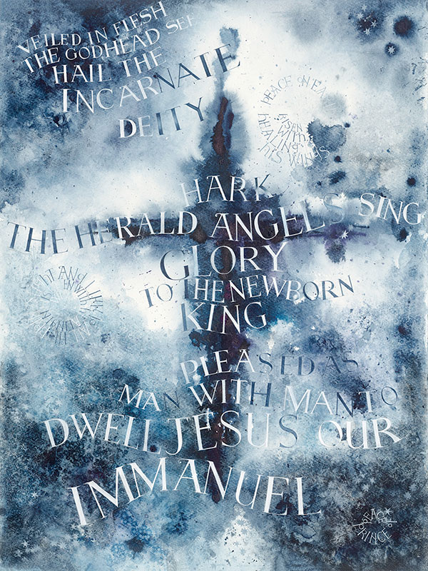 Hark The Herald -   A  religious and faith calligraphy designs